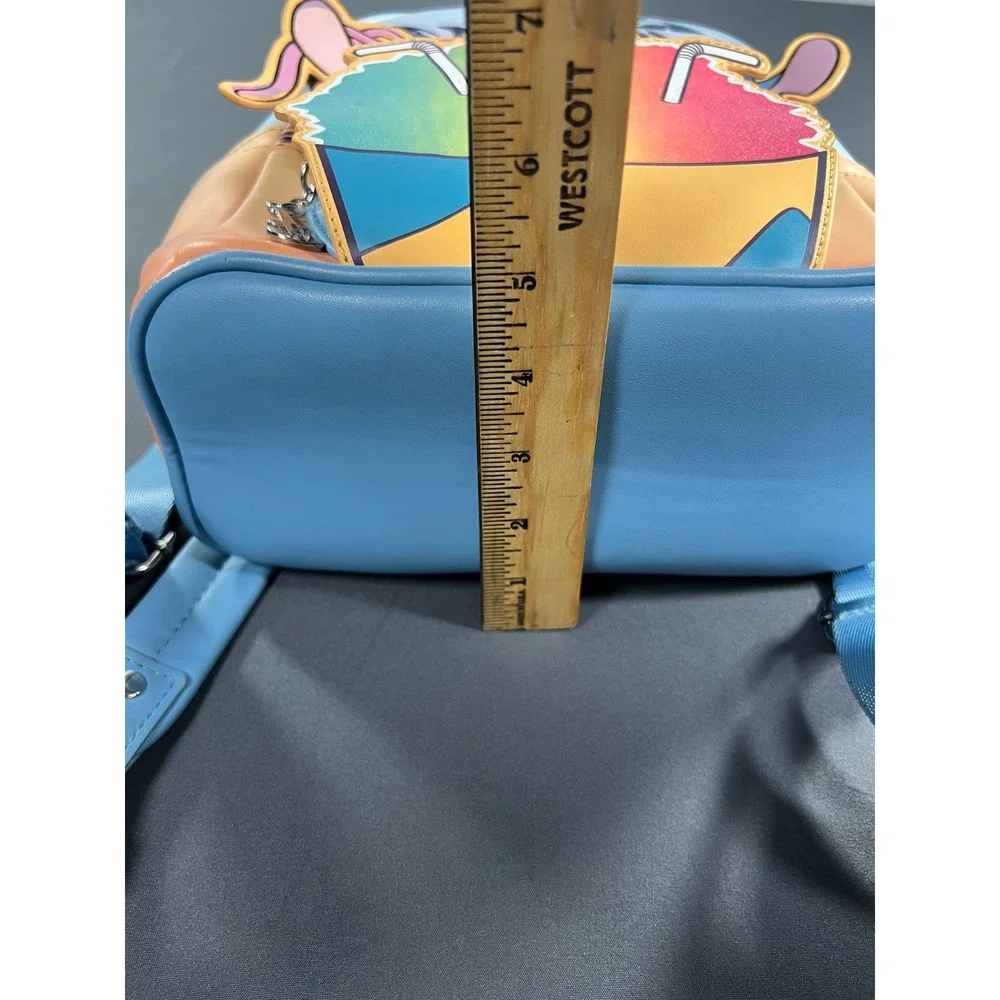 Loungefly Disney Lilo & Stitch Angel Shave‎ Ice Mini Backpack Blue Orange Sunset